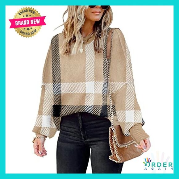 Oversized Cable Knit Pullover Batwing Sleeve Crewneck Chic Minimal Y2K - Picture 2 of 7